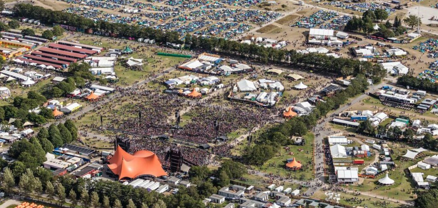 Roskilde Festival ovenfra