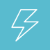 Power png blå square